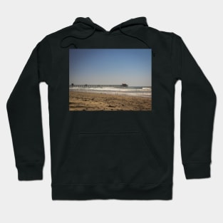 Oceanside California Pier Photo from Beach V1 Hoodie